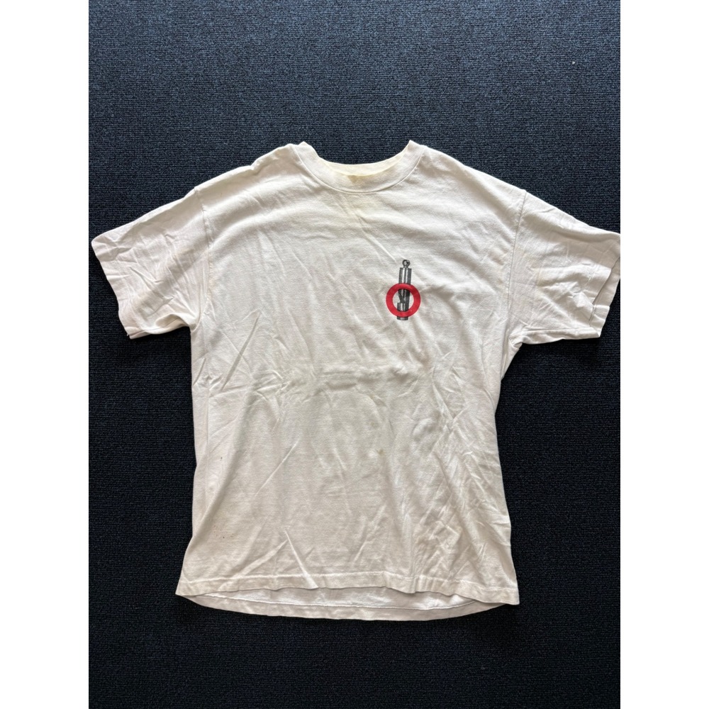 Vintage Feminist Activist Blow The Whistle Mens XL 90s T-Shirt Single Stitch - Picture 3 of 9